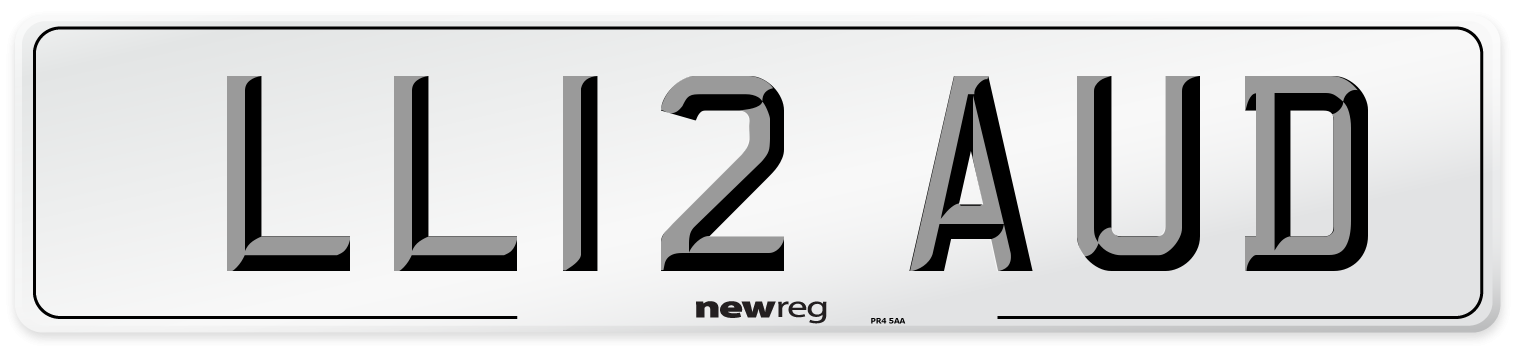 LL12 AUD Number Plate from New Reg